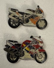 HONDA FIREBLADE PIN BADGES x2