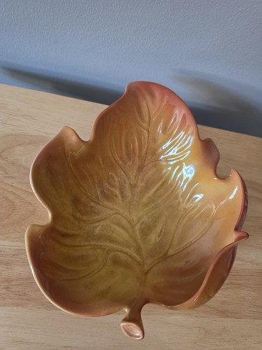 Vintage carlton ware leaf dish - vintage,