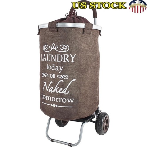 Rolling laundry trolley dolly - laundry,