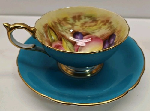 Aynsley teacup saucer vtg - teacup, saucer,