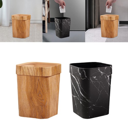 Wood grain trash - grain, can