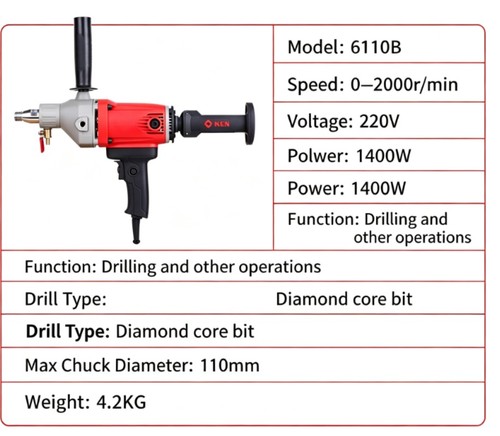 Diamond water drill machine - diamond,