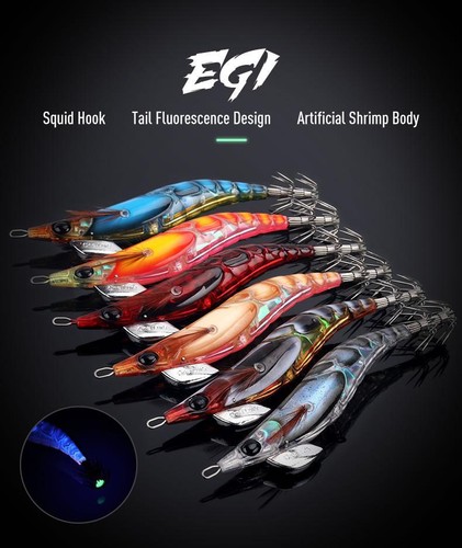 Squid jig lures luminous - luminous, slow