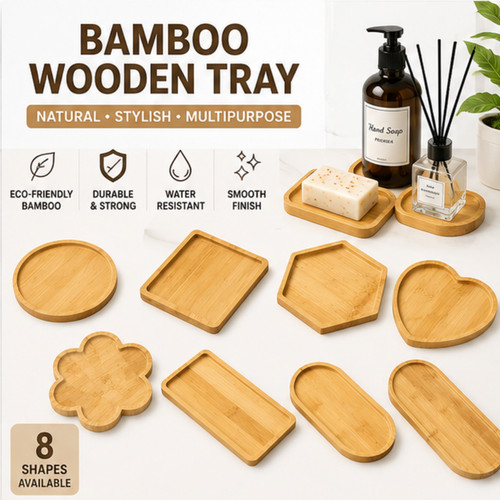 Bamboo wooden soap dish - soap,