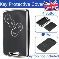 for Renault Captur Koleos Logan Sandero 4 Button Remote Key Card Fob Case Cover