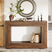 Tribesigns Farmhouse Console Table, 47 Inch Entryway Console Table with Storage