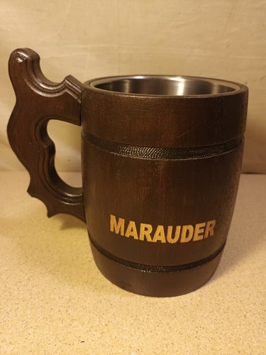 Beer mug wooden tankard - beer,