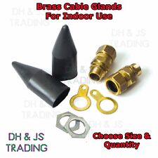 Armoured Indoor Brass Cable Gland Pack Kit SWA Steel Wire Packs Of 2 Cable Seal