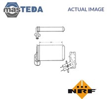 58622 HEATER RADIATOR EXCHANGER LHD ONLY NRF FOR AUDI A3,8L1 1.6L,1.8L,1.9L