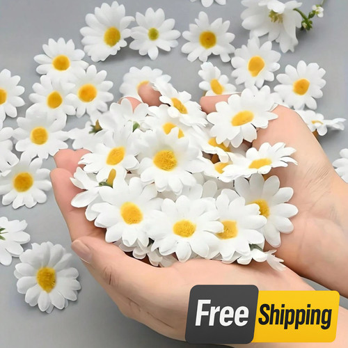 200pcs white daisy artificial - 200pcs,