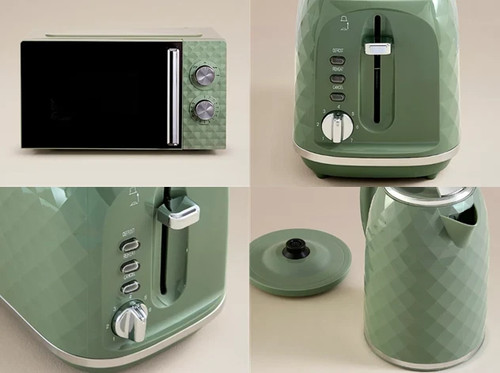Green diamond textured - green,
