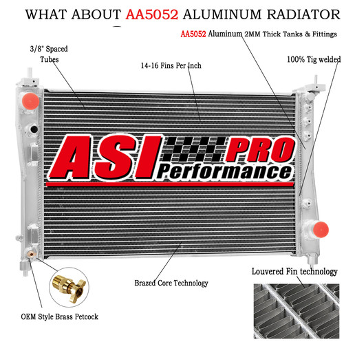 Row 40mm aluminium radiator - 40mm,
