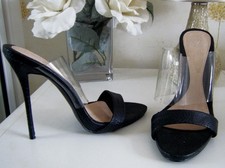 Black Reptile 5 Inch Stiletto