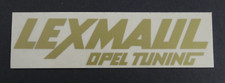 Advertising Sticker Lexmaul Opel Tuning Logo Lettering Gold Vintage 80s