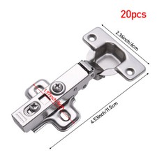 20X Soft Close Kitchen Cupboard Cabinet Door Hinges Slow Shut Full overlay 35mm