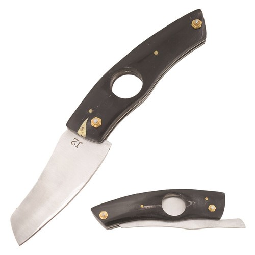 Horn handle cigar cutter - 7.5",