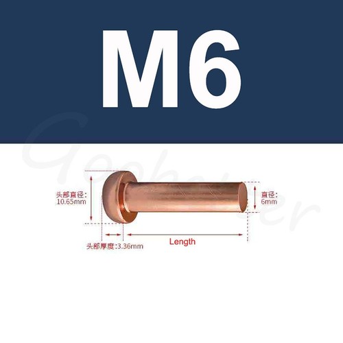 Solid copper round - solid, head