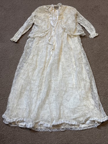 Christening gown dress cream - christening,