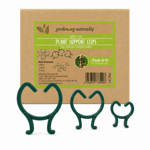 Tomato plant support - tomato, clips