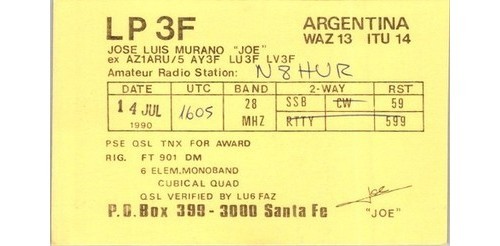 1990 qsl postcard - 1990, 3f