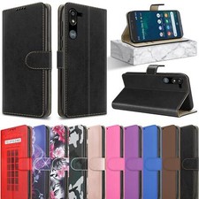 For DORO 8050 8080 8100 Case, Leather Wallet Flip Shockproof Stand Phone Cover