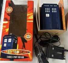 Doctor Who Tardis USB 4-Port Hub Police Call Box Flashing Lantern with Sound