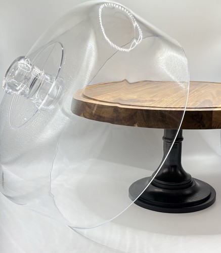 Cake stand acacia wood acrylic - stand,