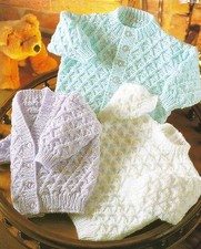 Baby Cardigans and Sweater Knitting Patterns in DK 16-22"   243