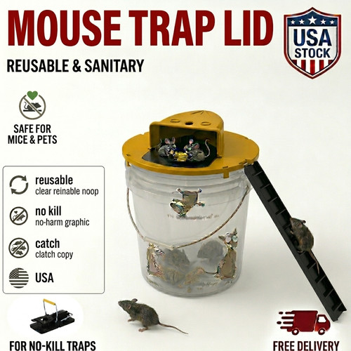 Mouse rat trap - flip, &