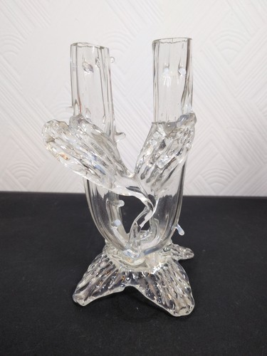 Antique clear glass john - antique,