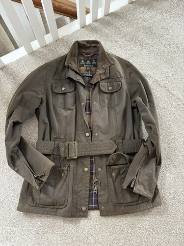 Barbour wax olive green jacket - olive,