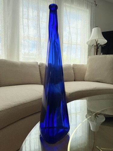 Vintage clear cobalt - , blue