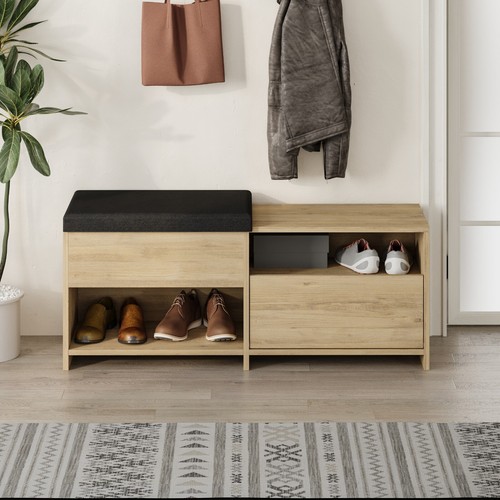Modern filux shoe bench - bench, rack
