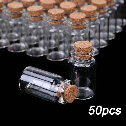 50x clear glass bottles with - glass,