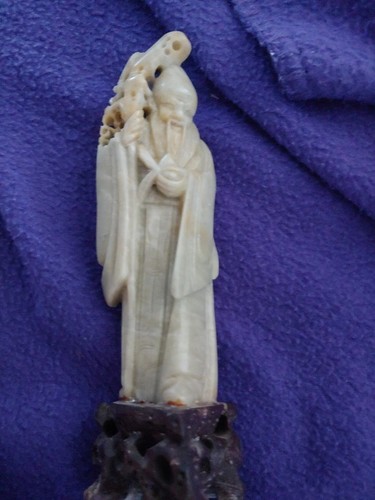 Hand carved soapstone jade - hand,