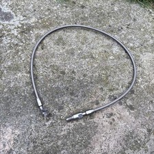 MZ ETZ 125-250-251-301 STAINLESS STEEL BRAIDED FRONT BRAKE HOSE