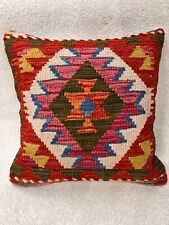Afghan Kilim Cushion Covers 100% Wool Handmade - Multi Coloured
