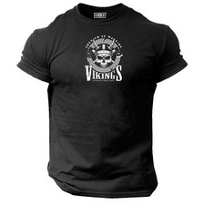 Vikings Skull T Shirt Gym