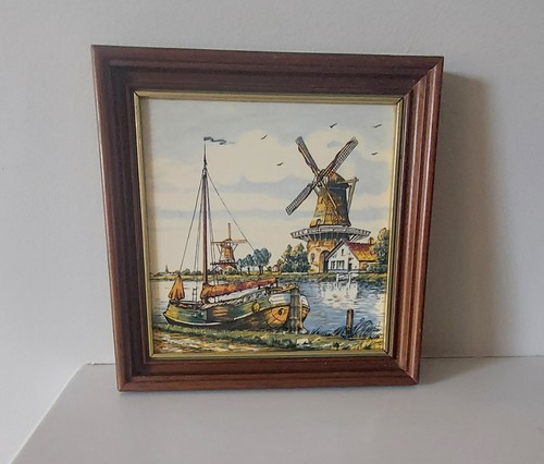 Delft tile framed - tile,