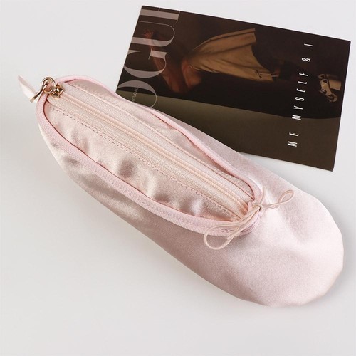 Ballet shoes pencil case satin - shoes,