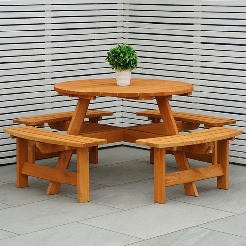 Outdoor seater round bench - round,