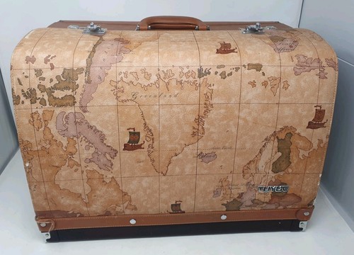 Leather world map sewing - leather,