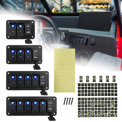 Blue gang led rocker - 2/3/4/5,
