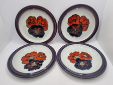 4 Vintage Denby Falstaff Tea/Side Plate 6.5" 16.5cm Diameter Very Rare VGC S2