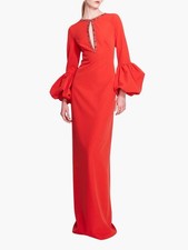 Marchesa Notte Maxi Red Dress