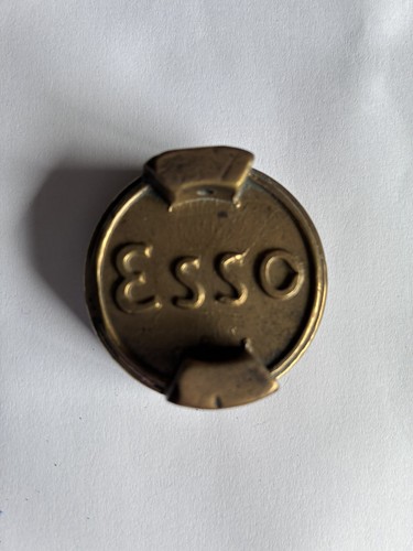 Vintage brass esso petrol can - brass,