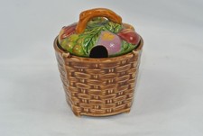 Vintage Marutomo Ware Fruit Basket Preserve Pot - Japanese Art Pottery