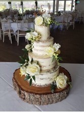 16” sanded and oiled wooden