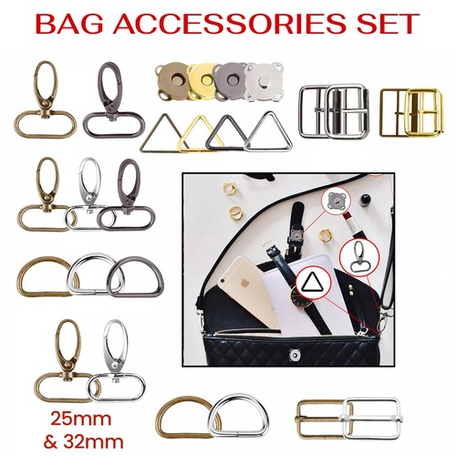 Metal bag hardware set rings - metal,