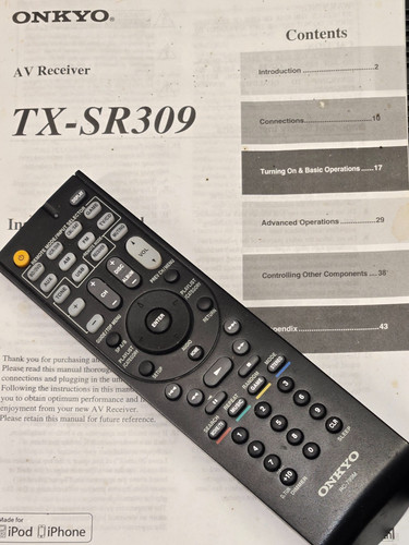 Onkyo sr309 stereo - tx-sr309,